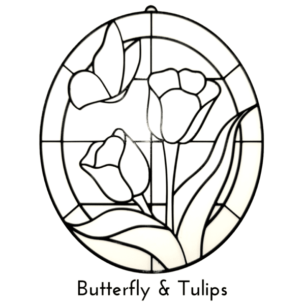 Butterfly & Tulips